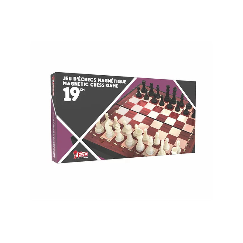 Jeu d'échecs pliable magnétique 19cm (Ferti)