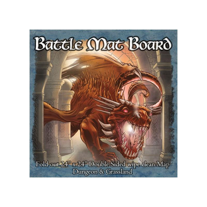 Battle Mat Board - Grass & Flagstone