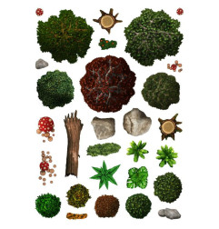 Livre Plateau de Jeu : Décorations Région Sauvage