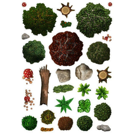 Livre Plateau de Jeu : Décorations Région Sauvage