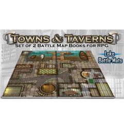 Livre Plateau de Jeu : Pack de 2 Livres Towns & Taverns
