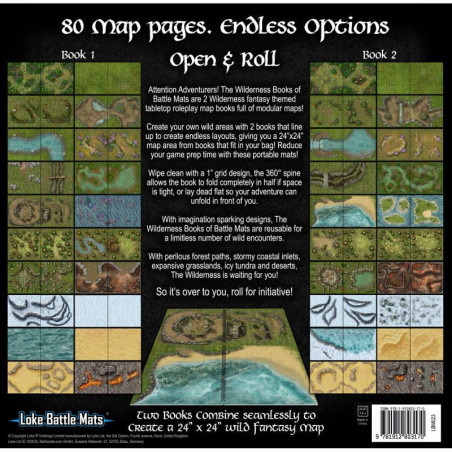 Livre Plateau de Jeu : Pack de 2 Livres The Wilderness