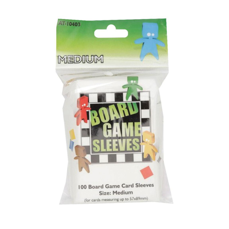 BOARD GAME SLEEVES : MEDIUM 57X89MM (x100)
