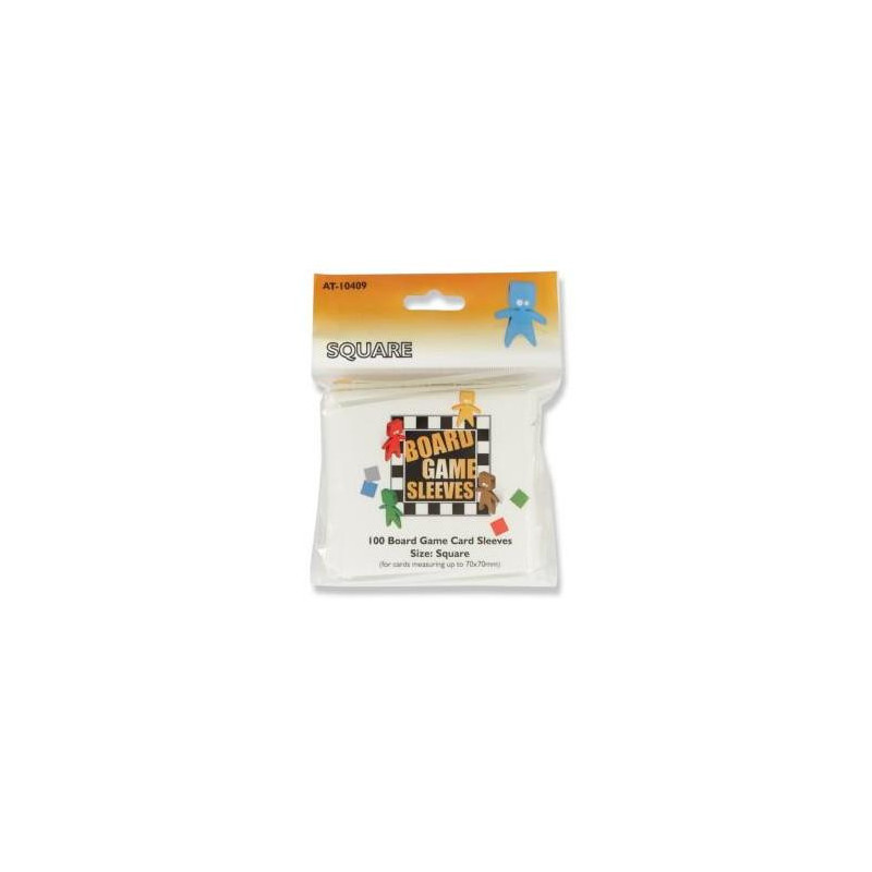 BOARD GAME SLEEVES : SQUARE 70X70M (x100)