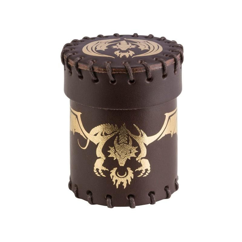 Coupe à dés en cuir - Dragon