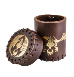 Coupe à dés en cuir - Dragon