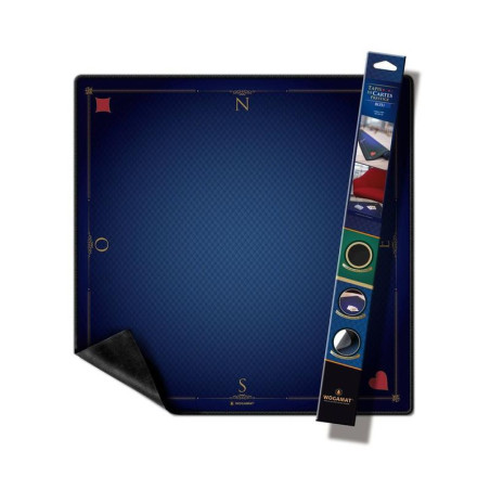 WOGAMAT - Tapis de cartes Prestige Bleu 60x60cm