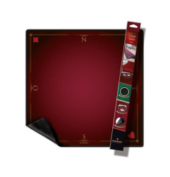 WOGAMAT - Tapis de cartes Prestige Rouge 60x60cm