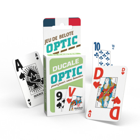 Jeu de 32 cartes Belote Optic Ducale