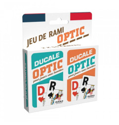 Jeu de 54 cartes (x2) Rami Optic Ducale
