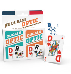 Jeu de 54 cartes (x2) Rami Optic Ducale