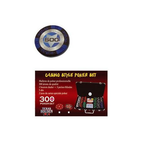 Mallette Poker Crown 300 jetons 14g