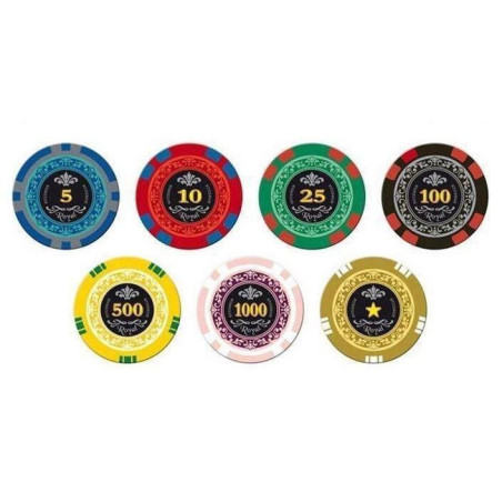 Mallette Poker Royal 300 jetons 11,5g