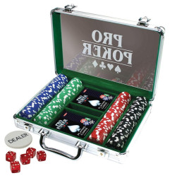 Mallette Pro Poker 200 jetons 11,5g
