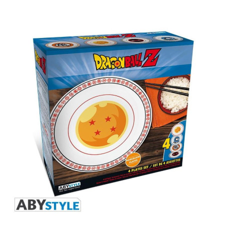 Set de 4 Assiettes Dragon Ball