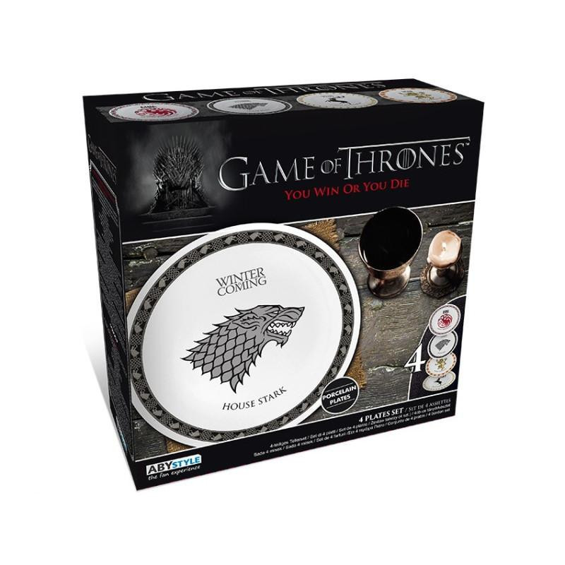 Set de 4 Assiettes Game of Thrones