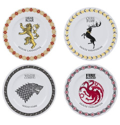 Set de 4 Assiettes Game of Thrones