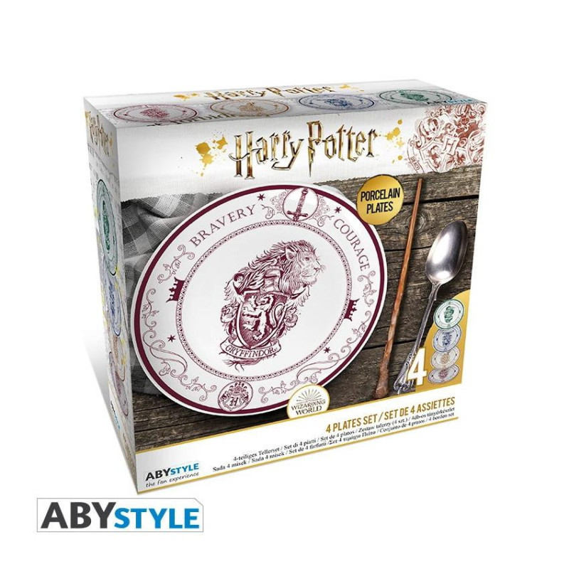 Set de 4 Assiettes Harry Potter
