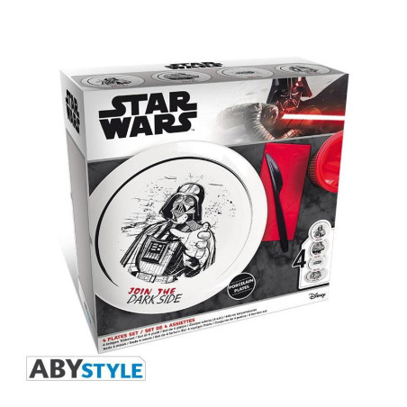 Set de 4 Assiettes Star Wars