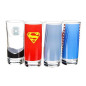 Set de 4 verres DC Justice League
