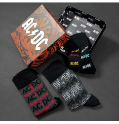 Chaussettes AC/DC - Pack 3 paires 35-41