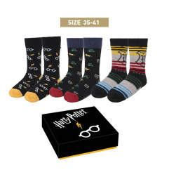 Chaussettes Harry Potter - Pack 3 paires 35-41