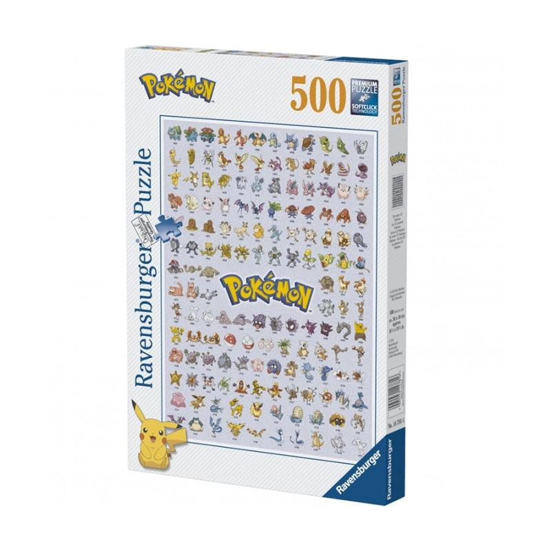 Puzzle 500p - Pokémon Attrapez les tous