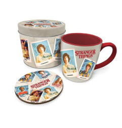 Boite Cadeau avec Mug et Sous-Verre - Stranger Things
