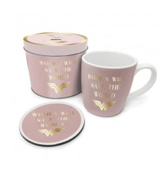 Boite Cadeau avec Mug et Sous-Verre - Wonder Woman