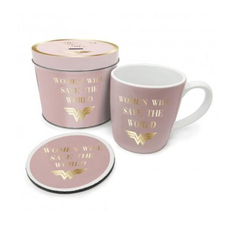 Boite Cadeau avec Mug et Sous-Verre - Wonder Woman