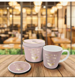 Boite Cadeau avec Mug et Sous-Verre - Wonder Woman