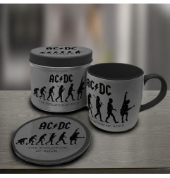 Boite Cadeau avec Mug et Sous-Verre - AC/DC (boite abimée)
