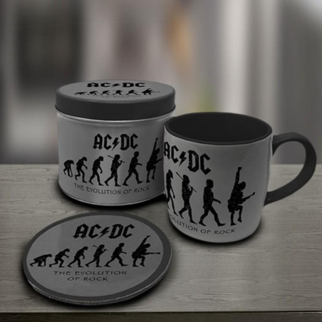 Boite Cadeau avec Mug et Sous-Verre - AC/DC (boite abimée)