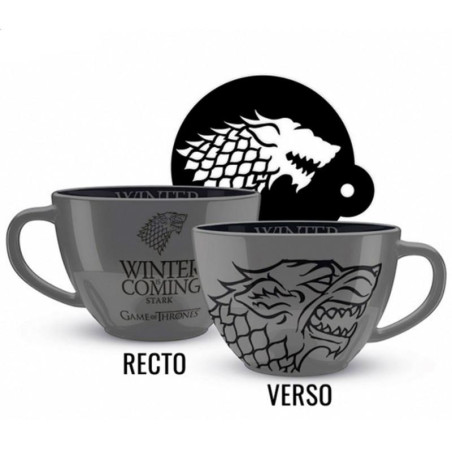 Maxi Tasse Game of Thrones - Stark avec Pochoir