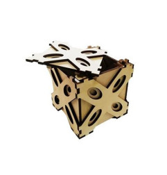 Boîte secrète Marron "Coeur"