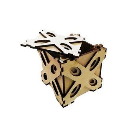 Boîte secrète Marron "Coeur"
