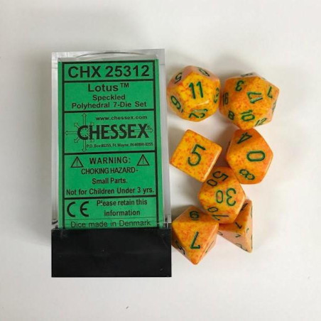 Série de 7 dés RPG Speckled Chessex