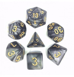 Série de 7 dés RPG Nacré