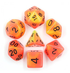 Série de 7 dés RPG Phosphorescent