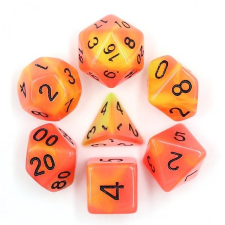 Série de 7 dés RPG Phosphorescent