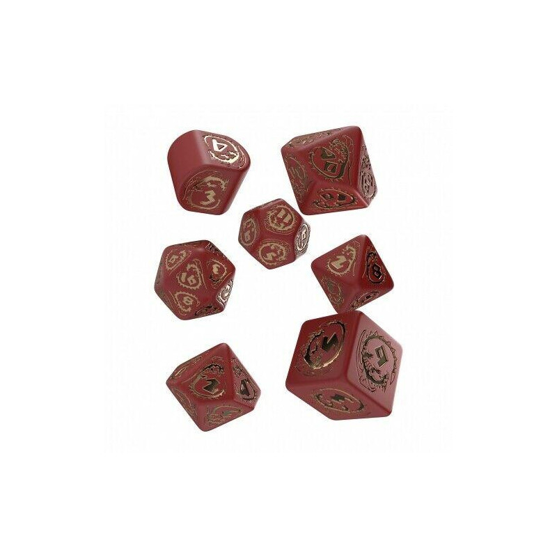 Série de 7 dés RPG Dragon QWorkshop
