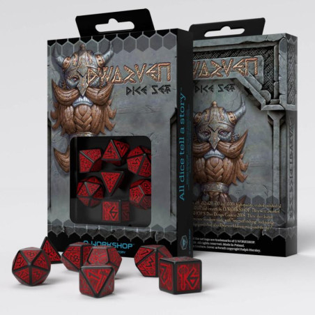 Série de 7 dés RPG Nains QWorkshop