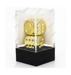 Set de 2 D6 Metal Chessex 16mm