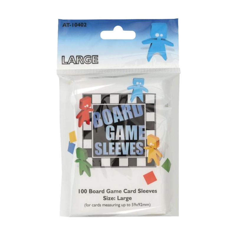 BOARD GAME SLEEVES : LARGE 59X92MM (x100)