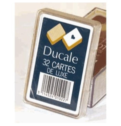 Jeu de 32 cartes Belote Ducale (Boite Cristal)