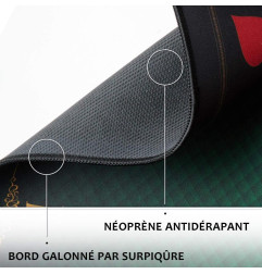 WOGAMAT - Tapis de cartes Prestige Vert 60x60cm