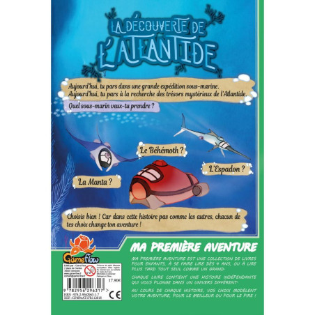 Ma première aventure : La découverte de l'Atlantide