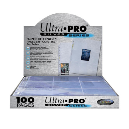 Pochette Ultra-Pro 9 Cartes Silver (x100)