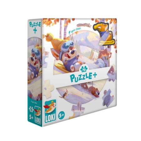 Puzzle+ 70p : Loki fait de la Luge