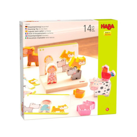 Jeu à empiler 3D A la ferme